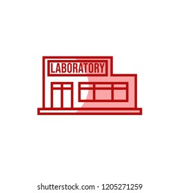 laboratory office icon vector. building icon modern style