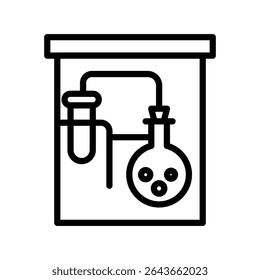 Laboratory Outline bold Vector Icon which can be easily modified or Edited 