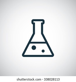 laboratory outline, thin, flat, digital icon for web and mobile
