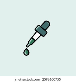 A laboratory pipette releasing a single droplet of liquid, symbolizing precision and scientific accuracy