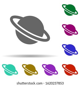 Laboratory, planet in multi color style icon. Simple glyph, flat vector of laboratory icons for ui and ux, website or mobile application