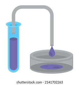 icono de investigación de procesos de laboratorio aislado