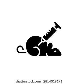 Laboratory Rat Testing icon vector symbol illustration