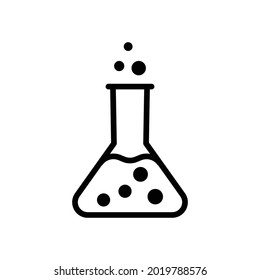 Laboratory research icon, Line Vector graphics