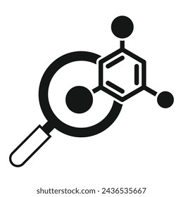 Icono de investigación de laboratorio vector simple. Laboratorio de química. Biología médica
