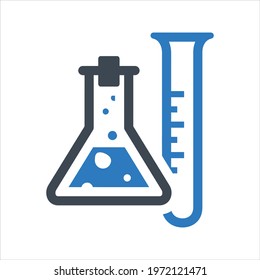 Laboratory research icon, vector and glyph