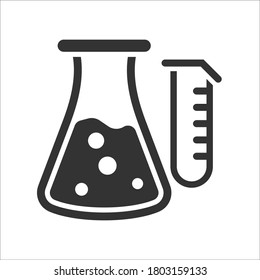 Laboratory research icon, vector graphics