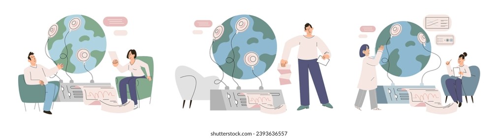 Laboratory research. Vector illustration. Knowledge gained through laboratory research fuels advancements in various fields Invention and creation are nurtured in lab, driving innovation and progress