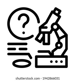 Laborforscher Zeile Symbol Vektorgrafik. Laborforscherzeichen. isoliertes Kontursymbol