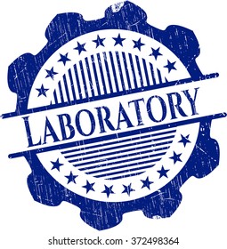 Laboratory rubber grunge stamp