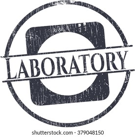 Laboratory rubber grunge stamp