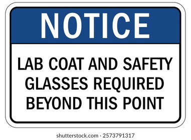 Laboratory safety sign and directional signboard