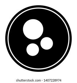 Laboratory sample icon on a watch glass - Vector