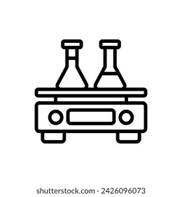 Laboratory Scale Outline Icon Vector Illustration