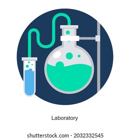 Laboratory Science Icon Concept