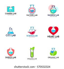 Laboratory science logo design