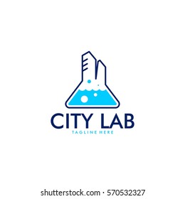 Laboratory science logo design