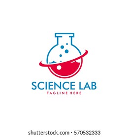 Science Geek Logo Design Template Two Stock Vector (Royalty Free ...