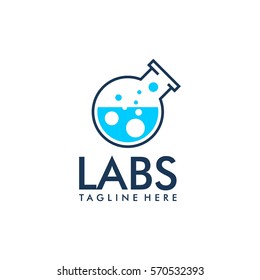 Laboratory science logo design