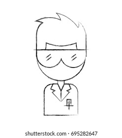 Laboratory scientist avatar character