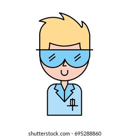 Laboratory scientist avatar character