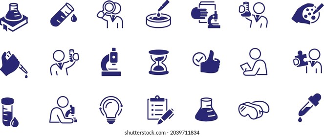 Laboratory Scientist  Icons Vector Design 