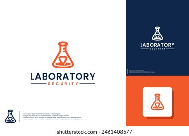 Laborschutz, Logo Design Vorlage.