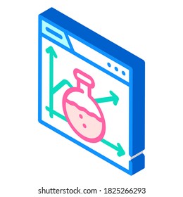 laboratory seo optimization isometric icon vector. laboratory seo optimization sign. isolated symbol illustration