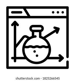laboratory seo optimization line icon vector. laboratory seo optimization sign. isolated contour symbol black illustration