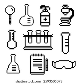 laboratory set bundle pixel art