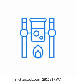 laboratory setup icon sign vector
