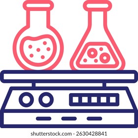 Laboratory Shaker Icon Color Vector Illustration