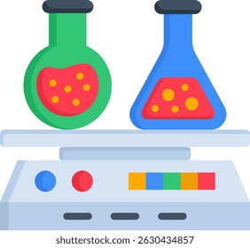 Laboratory Shaker Icon Flat Vector Illustration