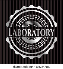 Laboratory silver shiny emblem