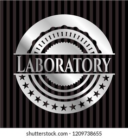 Laboratory silvery emblem