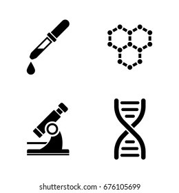 Laboratory. Simple Related Vector Icons Set for Video, Mobile Apps, Web Sites, Print Projects and Your Design. Black Flat Illustration on White Background.