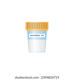 Laboratory Sperm Motility Scientific Design. Vektorgrafik.
