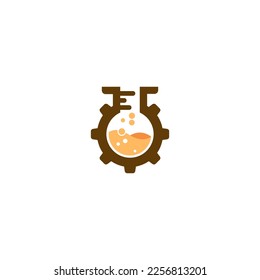 laboratory template vector logo design