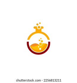 laboratory template vector logo design