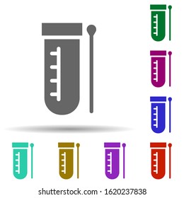 Laboratory, test battery in multi color style icon. Simple glyph, flat vector of laboratory icons for ui and ux, website or mobile application