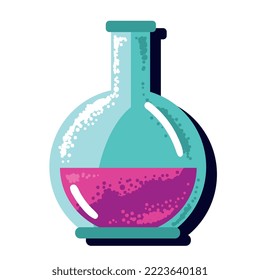 laboratory test flask equipment icon