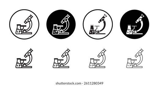Laboratory test icon Thin line art collection