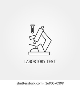 "Prueba de laboratorio" Diseño minimalista, sencillo, digital y moderno de iconos.