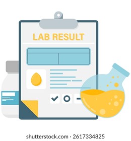 Laboratory test results report, essential health record