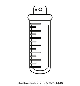 laboratory test tube cork thin line