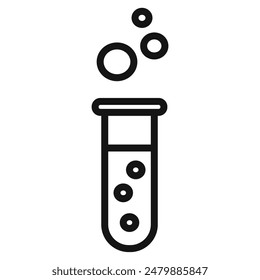 Laboratory Test Tube Icon Perfect for Science Experiments