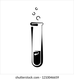 Laboratory Test Tube Icon Vector Art Illustration