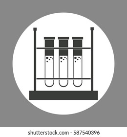 laboratory test tube on rack