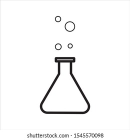 laboratory test tube simple icon vector