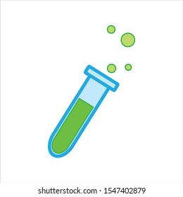 laboratory test tube simple icon vector